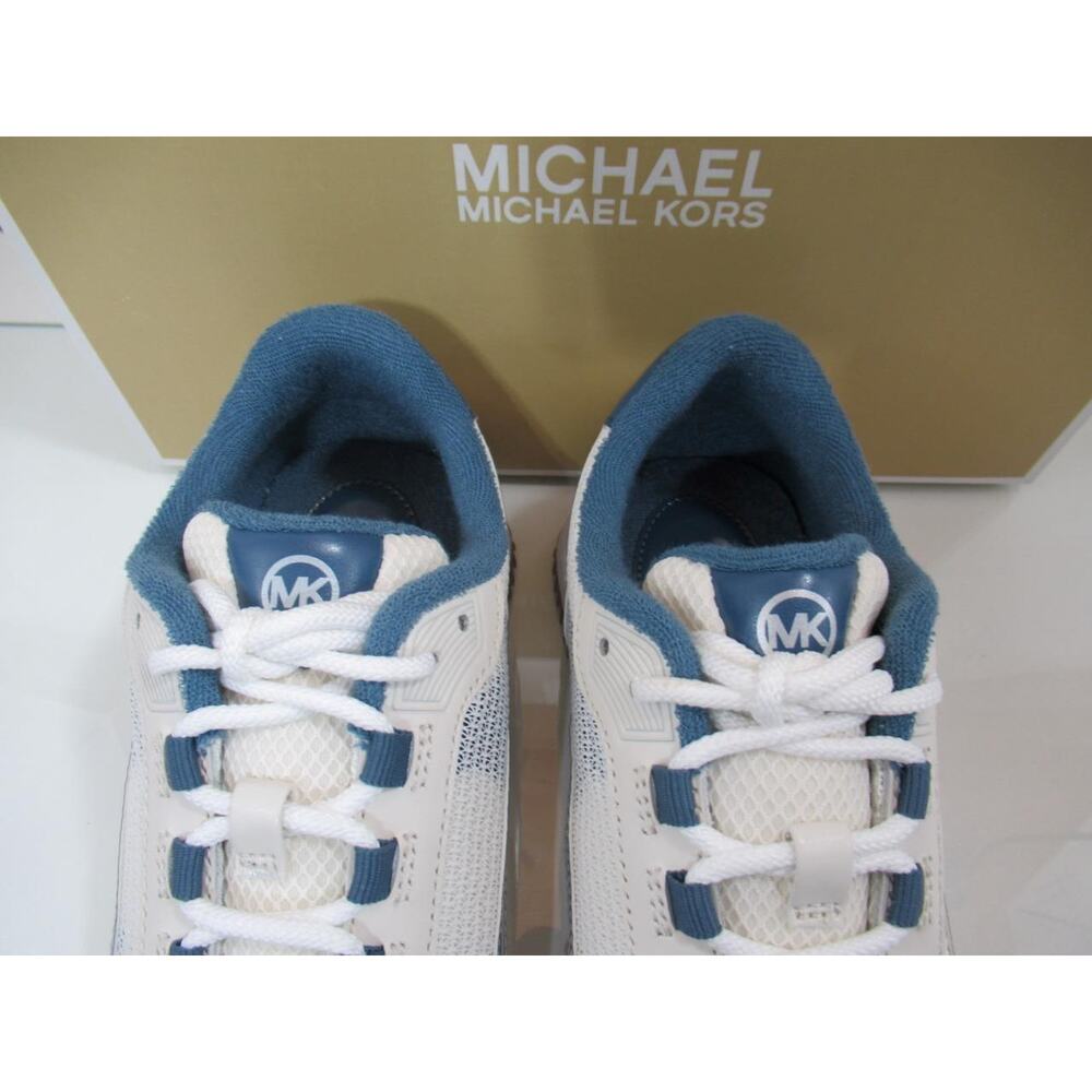 Michael Kors Byrdie Trainer Lace Up Sneakers Dark Chambray Multi - Picture 7 of 12